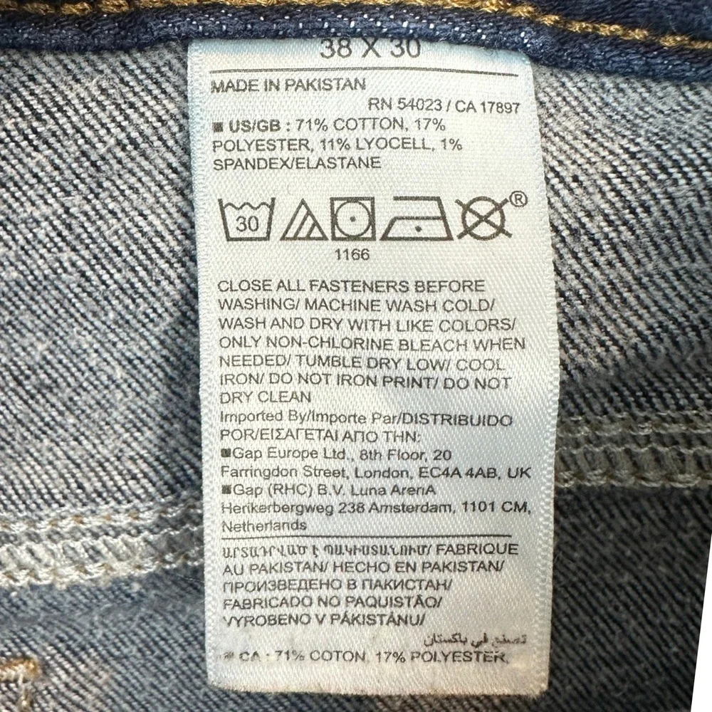Banana Republic Jeans Mens 38X30 Slim Traveler Denim Blue Dark Wash Stretch EUC